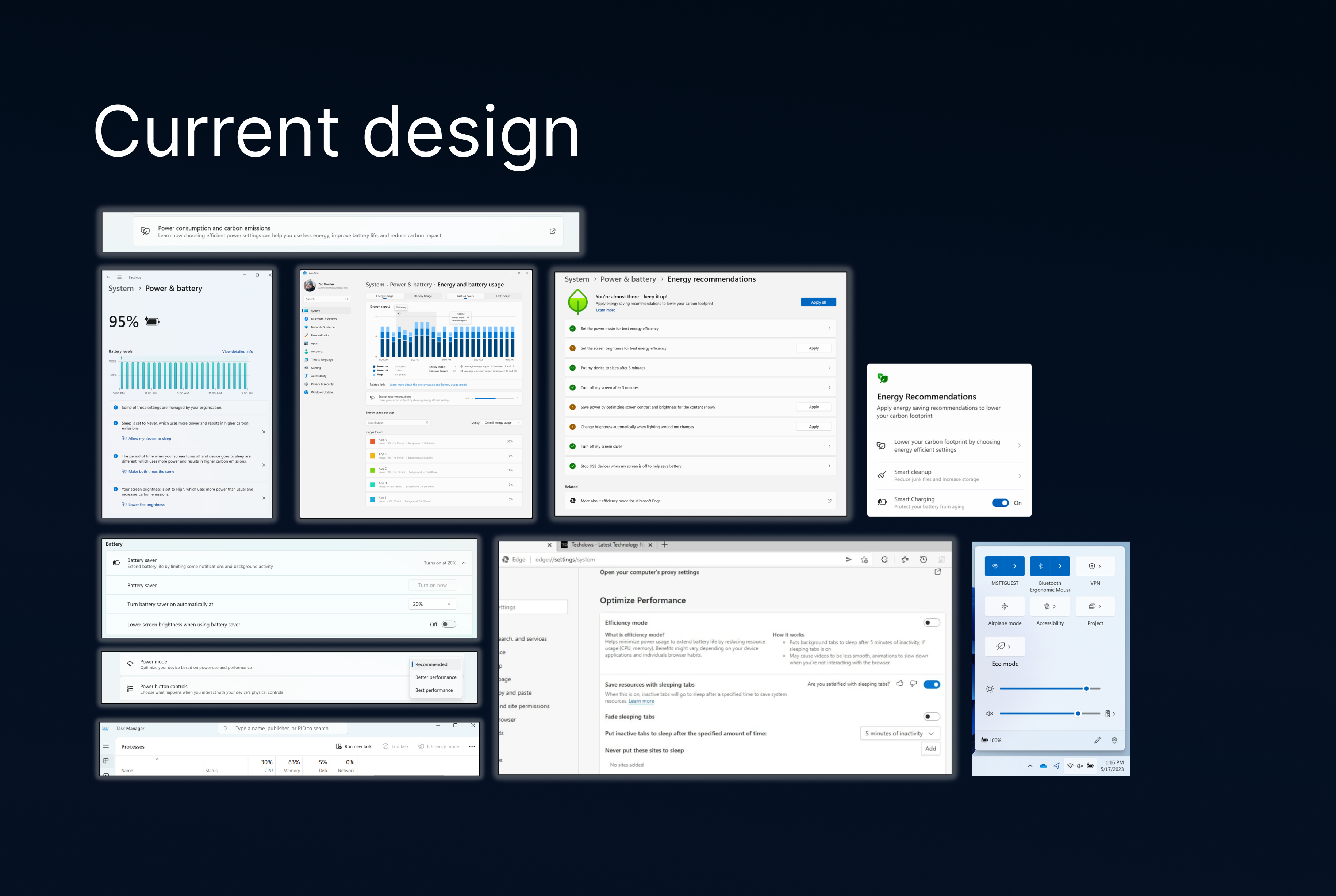 Energy Saver design elements