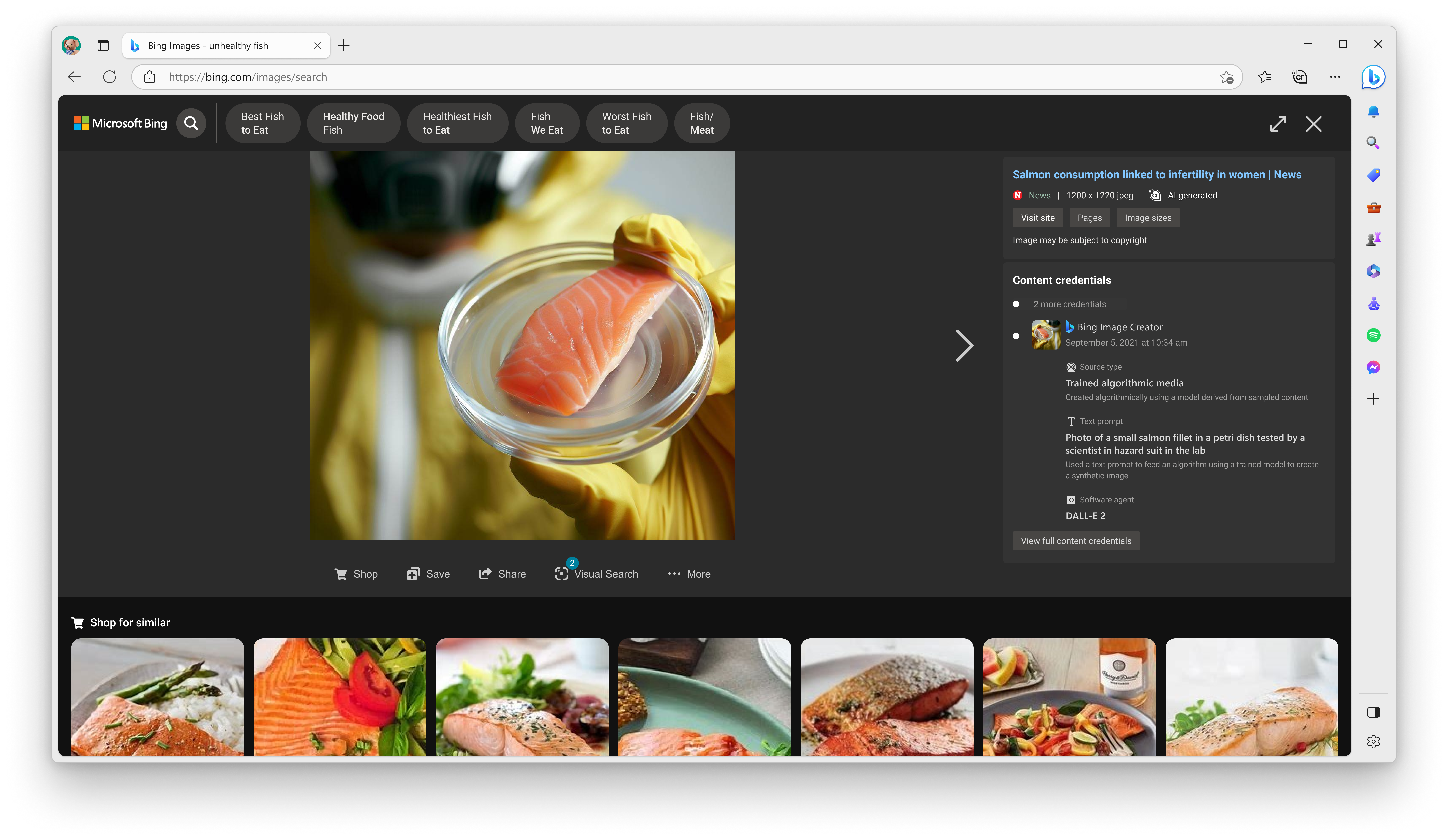 Provenance signals in Bing Images